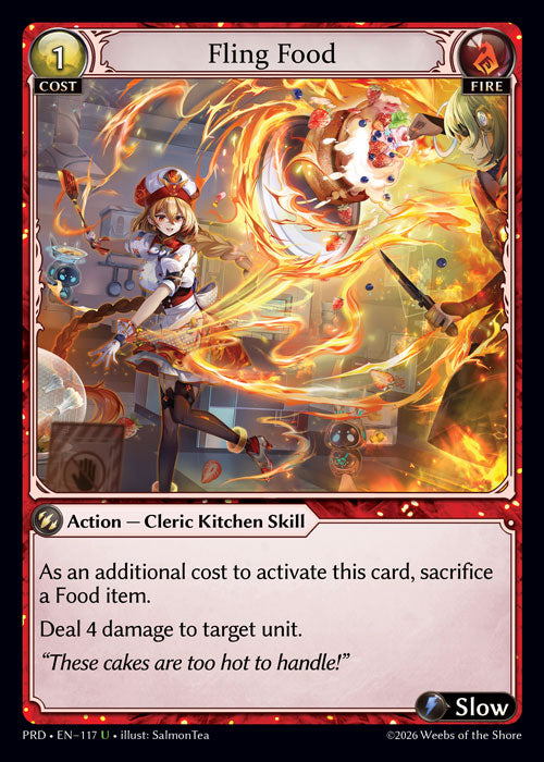 [117]【EN】【FOIL】Fling Food【PRD】[U][Fire]