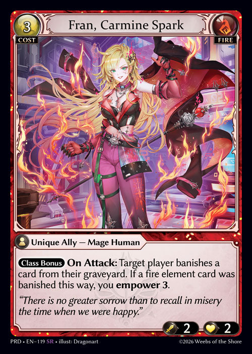 [119]【EN】Fran, Carmine Spark【PRD】[SR][Fire]