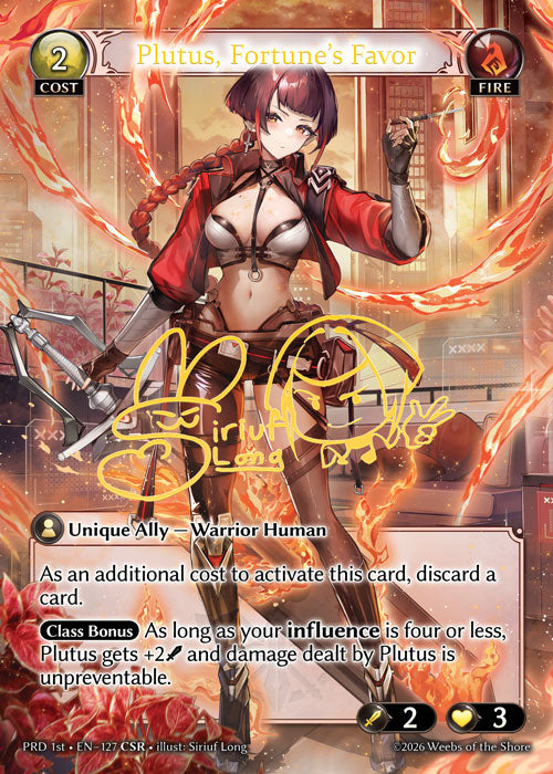 [127]【EN】【FOIL】Plutus, Fortune's Favor【PRD1st】[CSR][Fire]