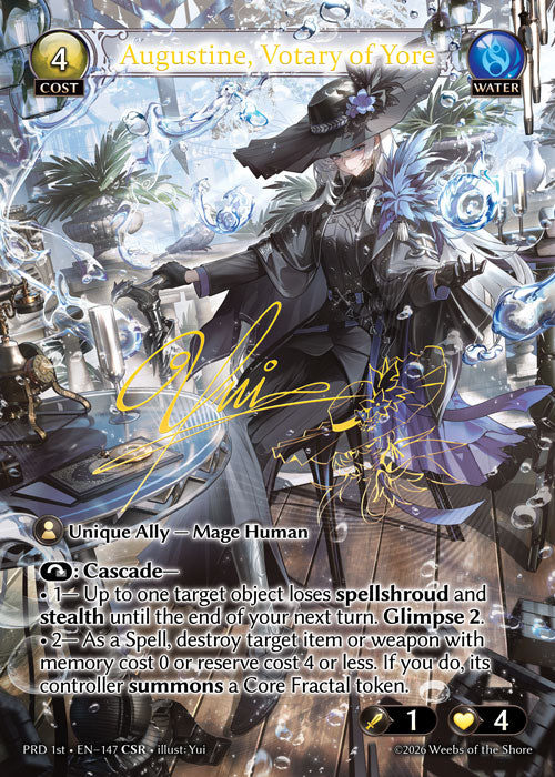 [147]【EN】【FOIL】Augustine, Votary of Yore【PRD1st】[CSR][Water]