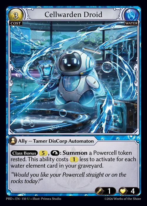 [150]【EN】Cellwarden Droid【PRD】[U][Water]