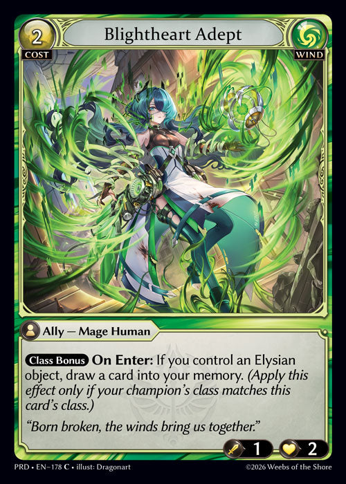 [178]【EN】Blightheart Adept【PRD】[C][Wind]