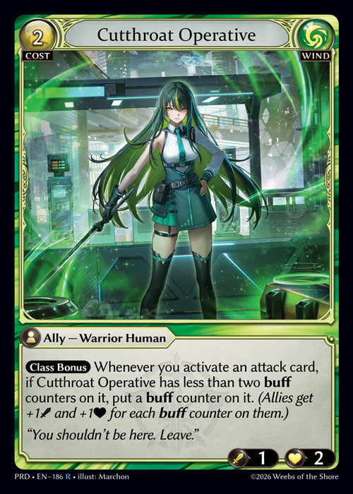 [186]【EN】Cutthroat Operative【PRD】[R][Wind]