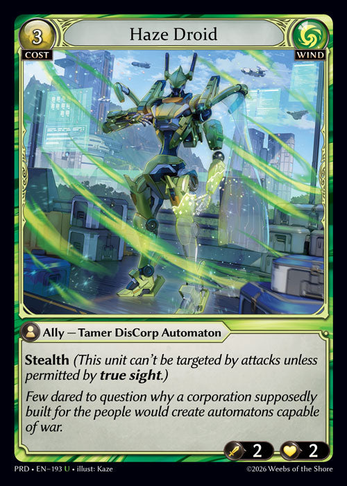 [193]【EN】【FOIL】Haze Droid【PRD】[U][Wind]