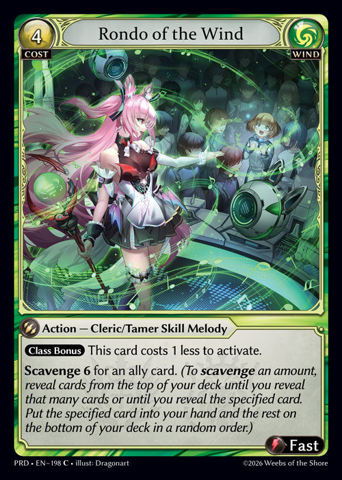 [198]【EN】【FOIL】Rondo of the Wind【PRD】[C][Wind]