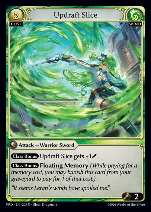 [203]【EN】【FOIL】Updraft Slice【PRD】[C][Wind]