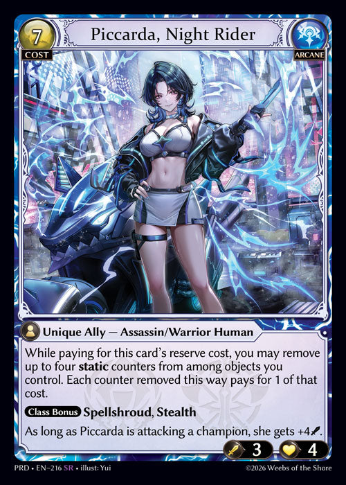 [216]【EN】Piccarda, Night Rider【PRD】[SR][Arcane]
