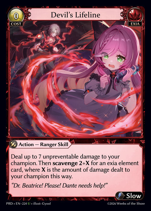 [224]【EN】【FOIL】Devil's Lifeline【PRD】[U][Exia]