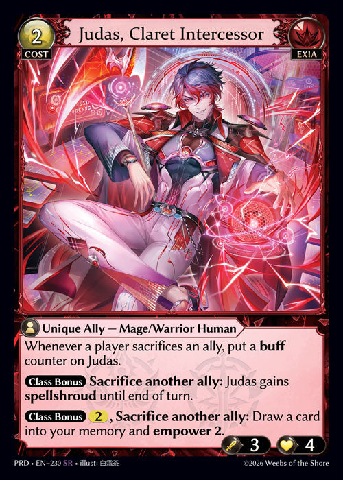 [230]【EN】Judas, Claret Intercessor【PRD】[SR][Exia]
