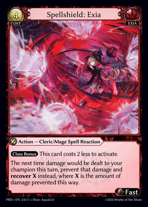[233]【EN】【FOIL】Spellshield: Exia【PRD】[U][Exia]