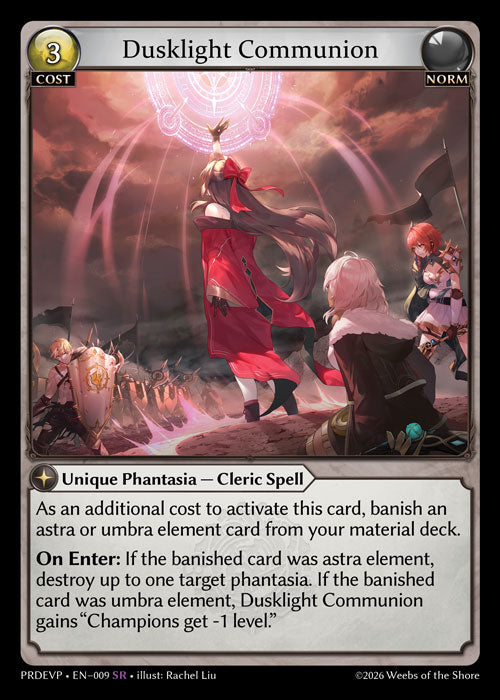 [009]【EN】Dusklight Communion【PRDEVP】[SR][Norm]