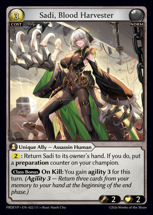 [022]【EN】【FOIL】Sadi, Blood Harvester【PRDEVP】[SR][Norm]