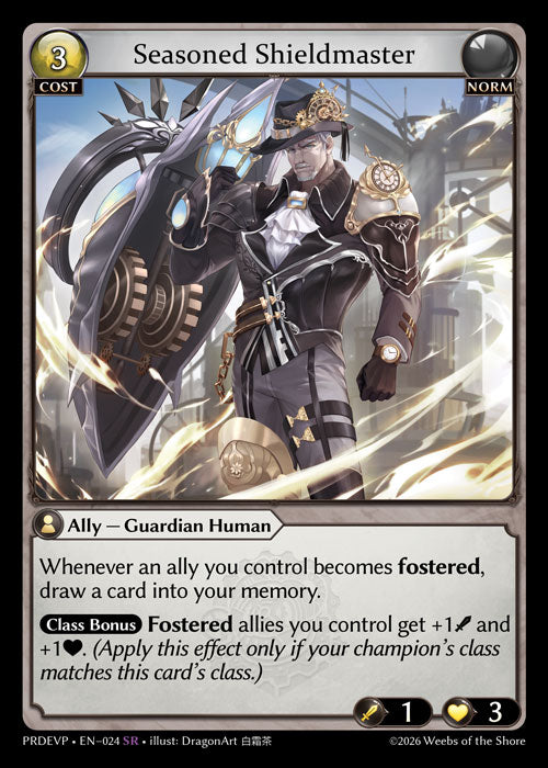 [024]【EN】Seasoned Shieldmaster【PRDEVP】[SR][Norm]