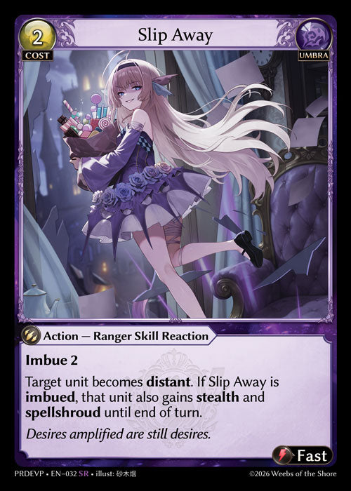 [032]【EN】【FOIL】Slip Away【PRDEVP】[SR][Umbra]