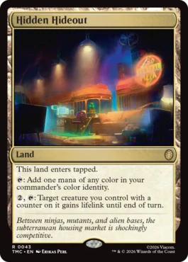 [043]【EN】【サージFOIL】秘密のアジト/Hidden Hideout【TMC】[R][土地]