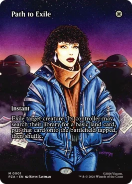 [001]【EN】【FOIL】■ボーダーレス■流刑への道/Path to Exile【PZA】[M][白]