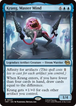 [043]【EN】【FOIL】大いなる脳ミソ、クランゲ/Krang, Master Mind【TMT】[R][青]