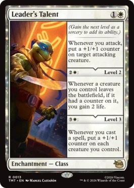 [013]【EN】【FOIL】リーダーの素質/Leader's Talent【TMT】[R][白]