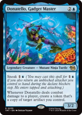 [035]【EN】ガジェットマスター、ドナテロ/Donatello, Gadget Master【TMT】[R][青]