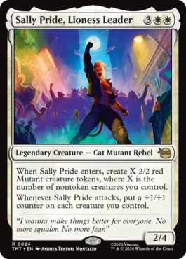 [024]【EN】【FOIL】ライオンクイーン、サリー・プライド/Sally Pride, Lioness Leader【TMT】[R][白]