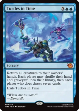 [055]【EN】【FOIL】時を駆けるタートルズ/Turtles in Time【TMT】[M][青]