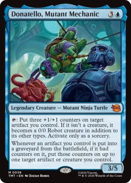 [036]【EN】ミュータントの機械工、ドナテロ/Donatello, Mutant Mechanic【TMT】[M][青]