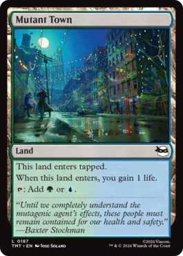 [187]【EN】【FOIL】ミュータント・タウン/Mutant Town【TMT】[C][土地]