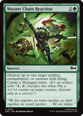 [125]【EN】【FOIL】ミュータントの連鎖反応/Mutant Chain Reaction【TMT】[C][緑]