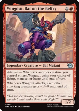 [110]【EN】風変わりなコウモリ、ウィングナット/Wingnut, Bat on the Belfry【TMT】[U][赤]