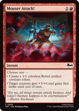 [095]【EN】【FOIL】マウサー襲撃！/Mouser Attack!【TMT】[C][赤]