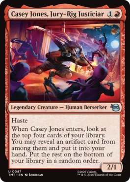 [087]【EN】即席ヒーロー、ケイシー・ジョーンズ/Casey Jones, Jury-Rig Justiciar【TMT】[U][赤]