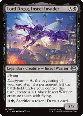 [065]【EN】【FOIL】昆虫の侵略者、ロード・ドレッグ/Lord Dregg, Insect Invader【TMT】[U][黒]