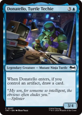[037]【EN】カメのメカマニア、ドナテロ/Donatello, Turtle Techie【TMT】[C][青]