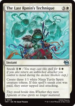 [012]【EN】【FOIL】ラスト・ローニンの奥義/The Last Ronin's Technique【TMT】[U][白]
