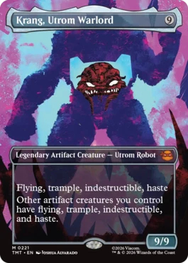 [221]【EN】【FOIL】■ボーダーレス■ユートロムの武人、クランゲ/Krang, Utrom Warlord【TMT】[M][茶]