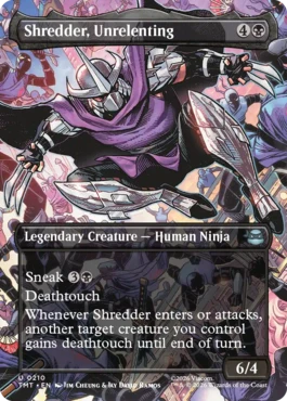 [210]【EN】【FOIL】■ボーダーレス■果てなき執念、シュレッダー/Shredder, Unrelenting【TMT】[U][黒]