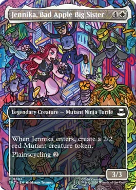 [203]【EN】【FOIL】■ボーダーレス■チョイ悪なビッグ・シスター、ジェニカ/Jennika, Bad Apple Big Sister【TMT】[C][白]