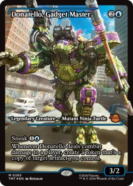 [283]【EN】【FOIL】■ショーケース■ガジェットマスター、ドナテロ/Donatello, Gadget Master【TMT】[M][青]