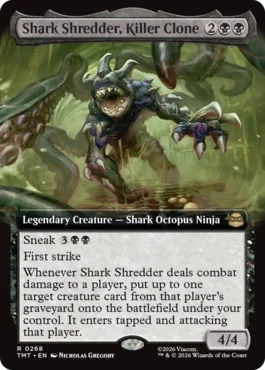 [268]【EN】■拡張アート■殺し屋クローン、シャークシュレッダー/Shark Shredder, Killer Clone【TMT】[R][黒]