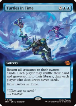 [263]【EN】■拡張アート■時を駆けるタートルズ/Turtles in Time【TMT】[M][青]