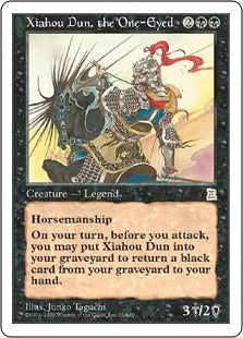 [092]【EN】隻眼の将軍 夏侯惇/Xiahou Dun, the One-Eyed【PTK】[R][黒]