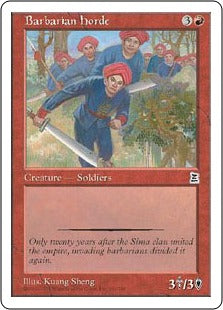 [101]【JP】蛮族の大軍/Barbarian Horde【PTK】[C][赤]