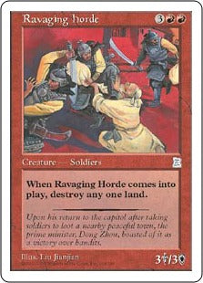 [118]【EN】残虐無道の群れ/Ravaging Horde【PTK】[U][赤]