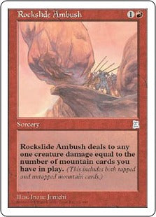 [121]【EN】落石の待ち伏せ/Rockslide Ambush【PTK】[U][赤]