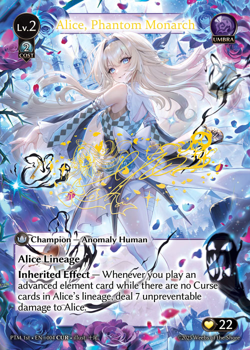[004]【EN】【FOIL】Alice, Phantom Monarch【PTM1st】[CUR][Umbra]