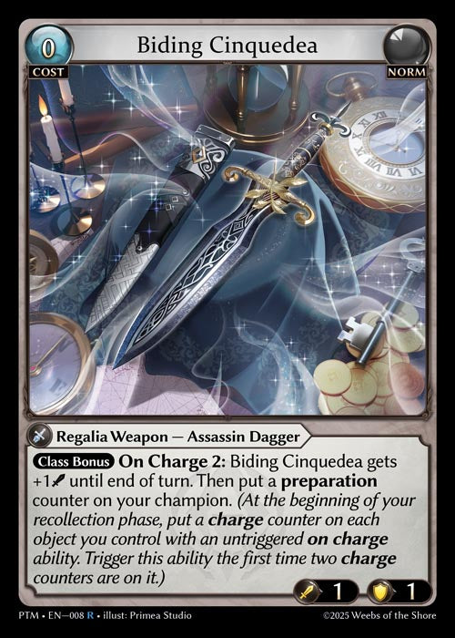 [008]【EN】【FOIL】Biding Cinquedea【PTM】[R][Norm]