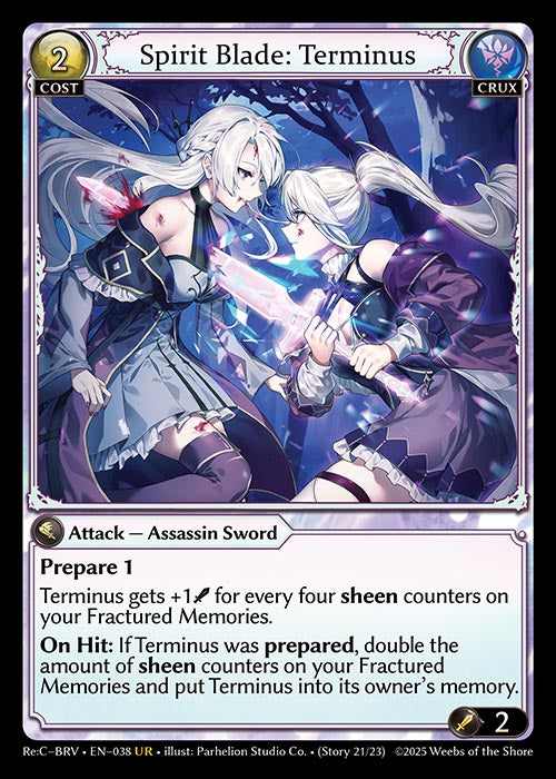 [038]【EN】Spirit Blade: Terminus【ReCBRV】[UR][Crux]