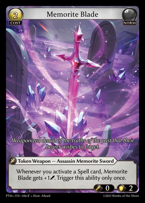 [046]【EN】【FOIL】Memorite Blade【PTM】[C][Norm]