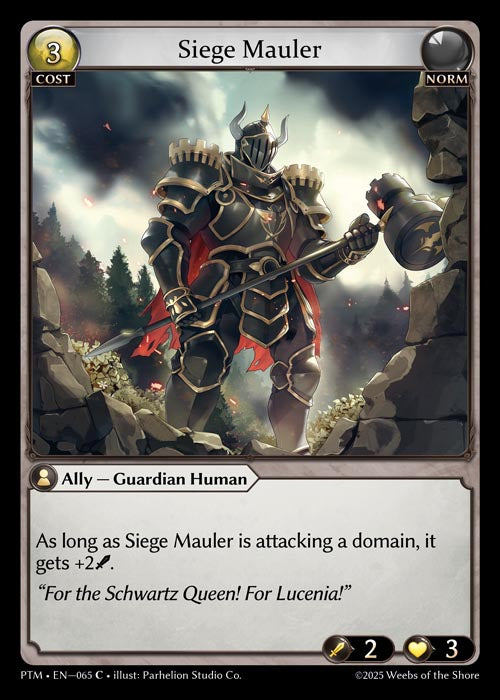 [065]【EN】【FOIL】Siege Mauler【PTM】[C][Norm]