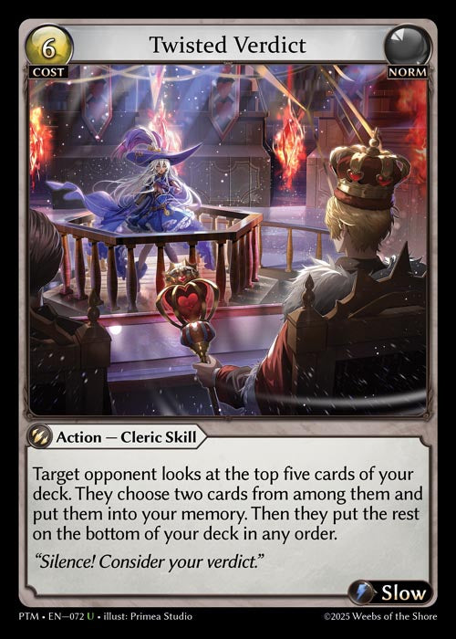 [072]【EN】【FOIL】Twisted Verdict【PTM】[U][Norm]